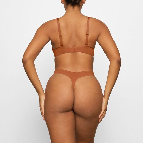 Skims No Show Unlined Demi Bra Bronze Size 36A - Picture 2 of 10